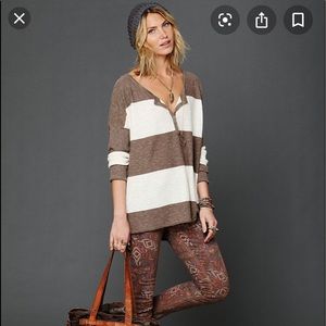 Free People Striped Henley